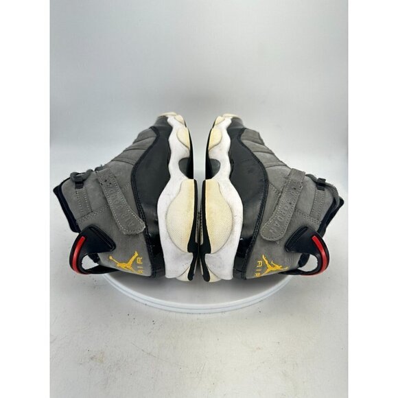 Nike Jordan 6 Rings Men Size 9 Sneaker Shoes Smoke Gray Black Red 322992-022 - Picture 8 of 13